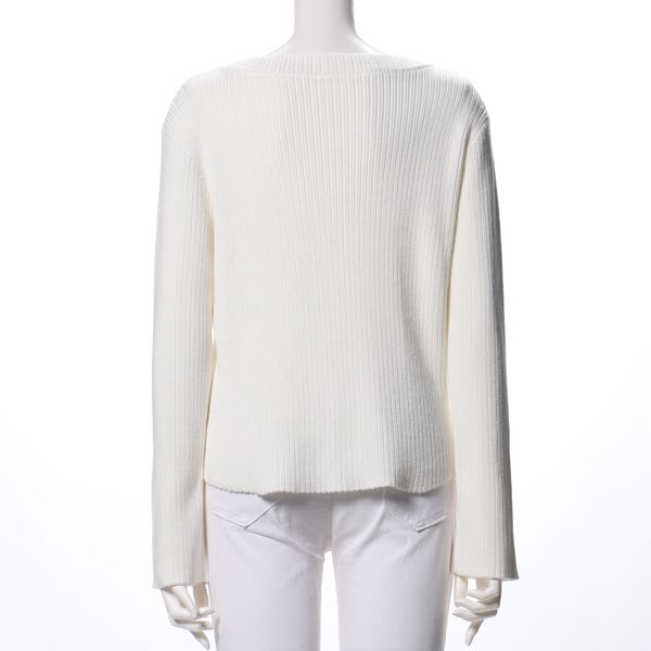 ボートネックドロップショルダーニット