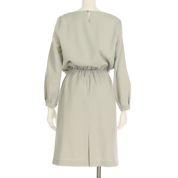 フロントリボンタックワンピース