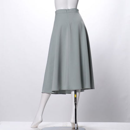 リネンライクフロントタックスカート