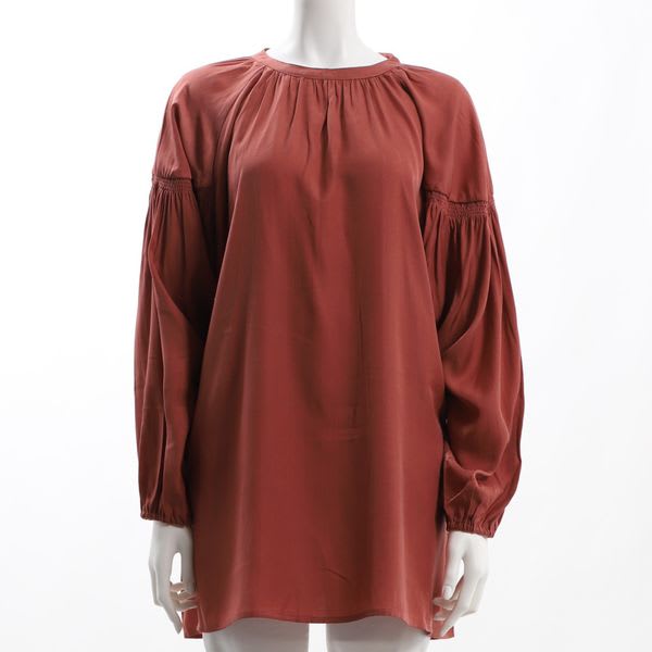 起毛ライトツイルスモックブラウス