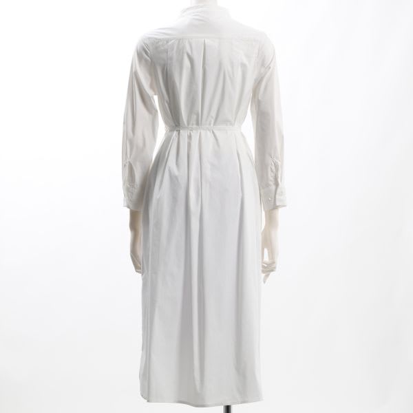 ウエストリボン前開きワンピース