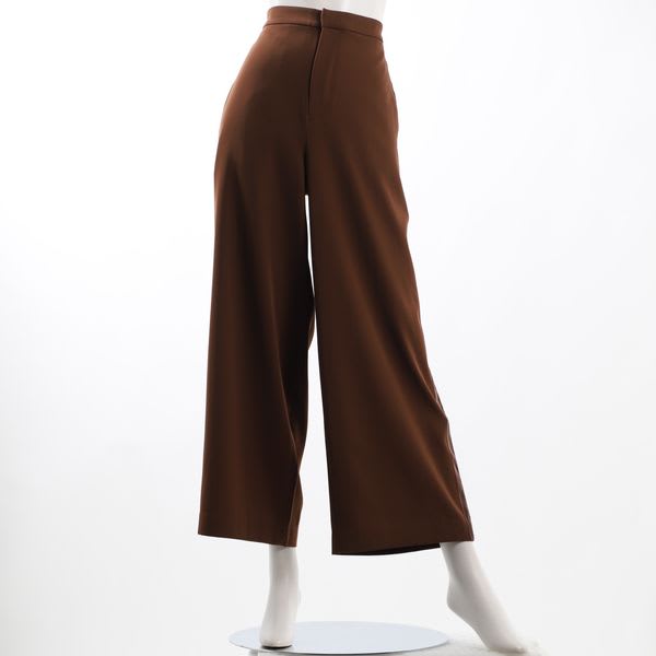 サイドテープ装飾スポーティーワイドパンツ