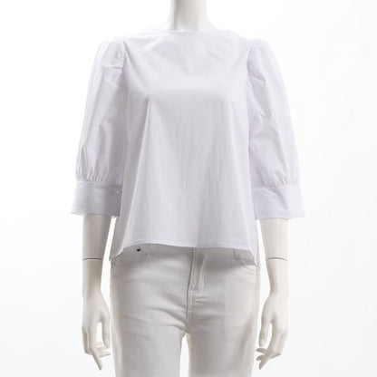 パフスリーブコットンブラウス