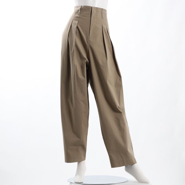 タック入りハイウエストパンツ