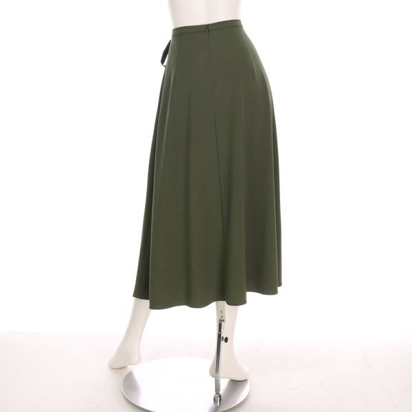 サイドリボンラップスカート