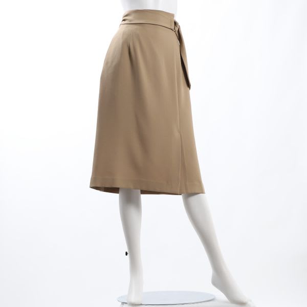 ウエストDカンベルトセミタイトスカート