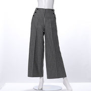 TRギンガムチェックストレートパンツ