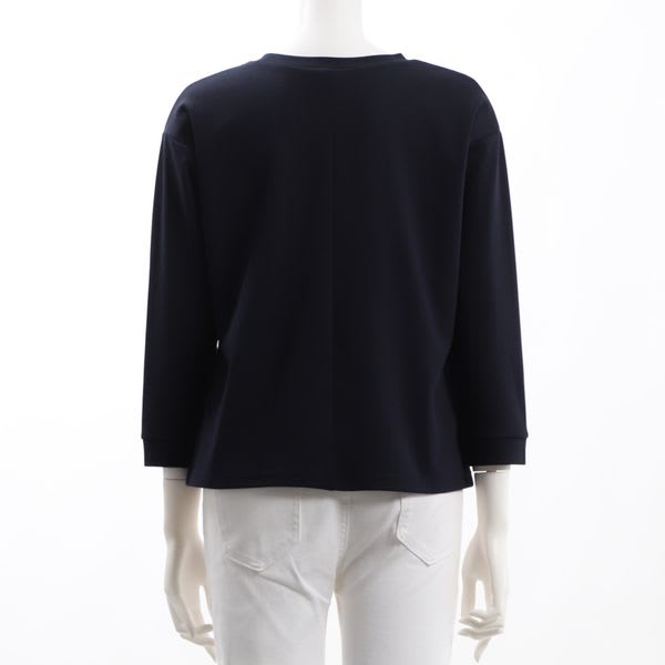 ペプラムデザインクルーネックカットソー