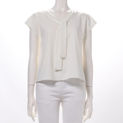 フレンチスリーブボウタイブラウス