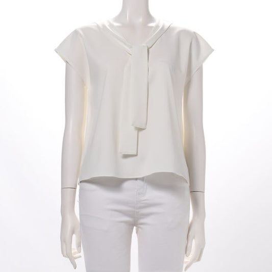 フレンチスリーブボウタイブラウス