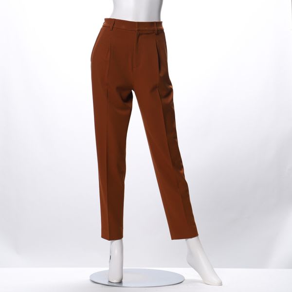 カルゼ後染めテーパードパンツ