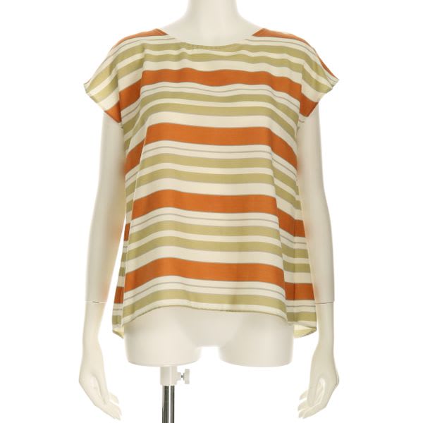 カラーボーダーブラウス