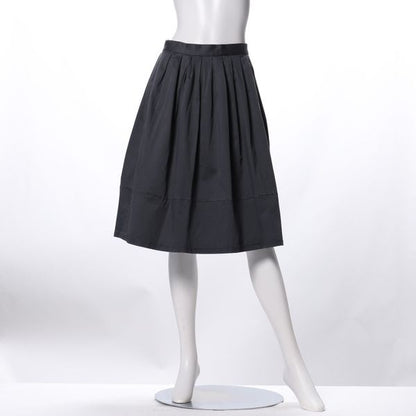 裾切り替えギャザーフレアスカート