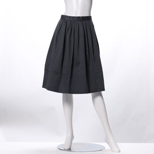 裾切り替えギャザーフレアスカート