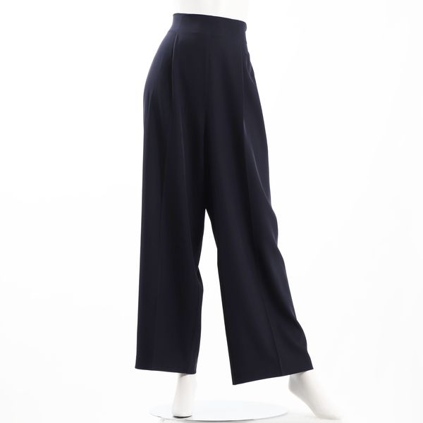 タック入りハイウエストワイドパンツ