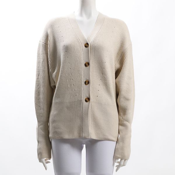 ドルマンスリーブリブニットカーディガン