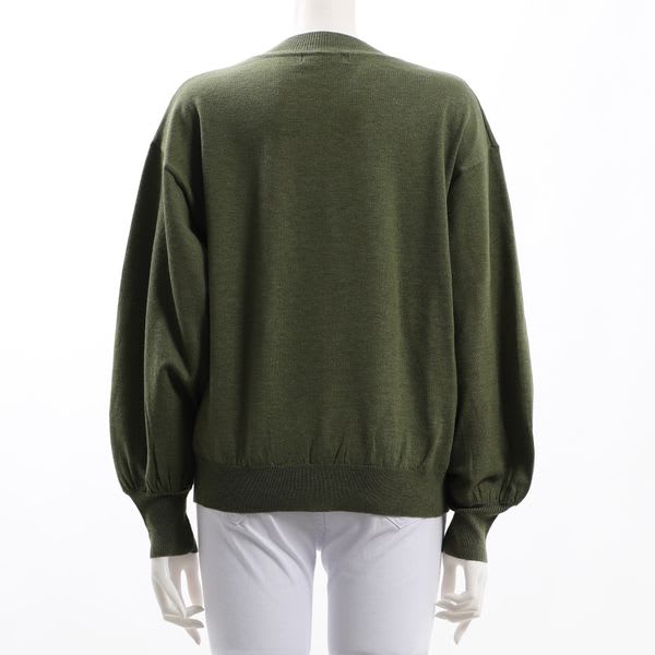 ふんわりお袖ドロップショルダーニット