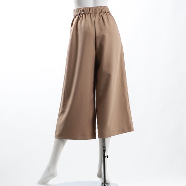 ウエストベルト付きガウチョパンツ