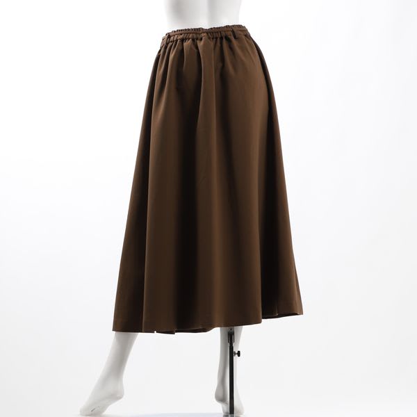 リボンベルト付きフレアスカート