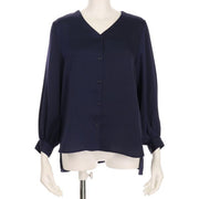 とろみVネックブラウス