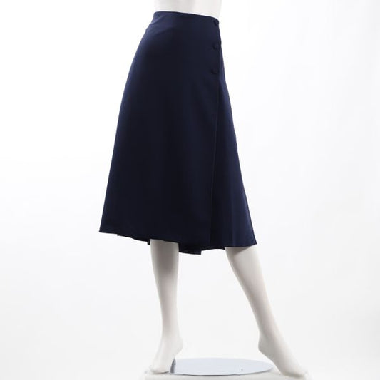 ラップ風フレアスカート