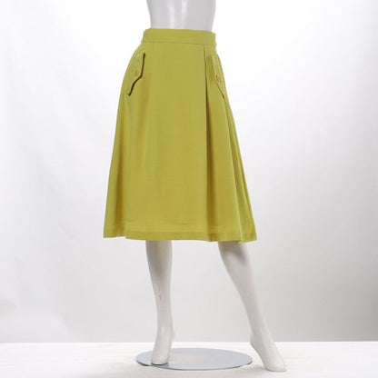 リバイバル麻調フレアスカート