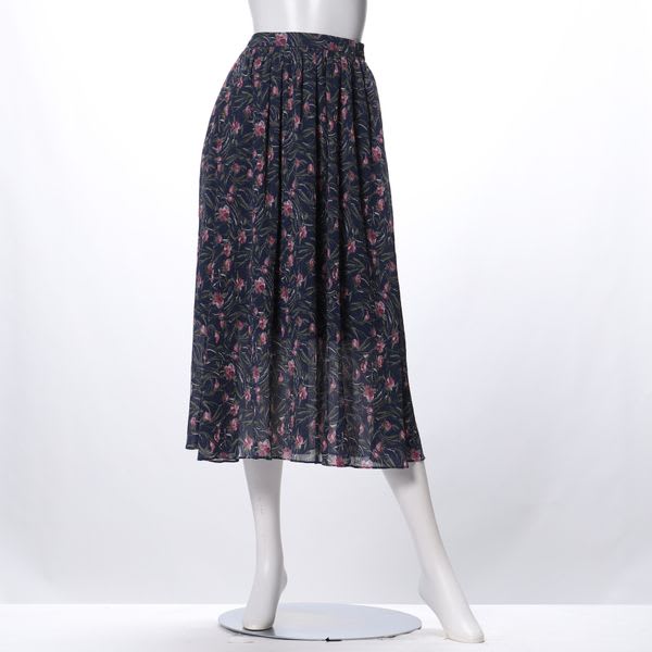 マジョリカプリーツ花柄スカート