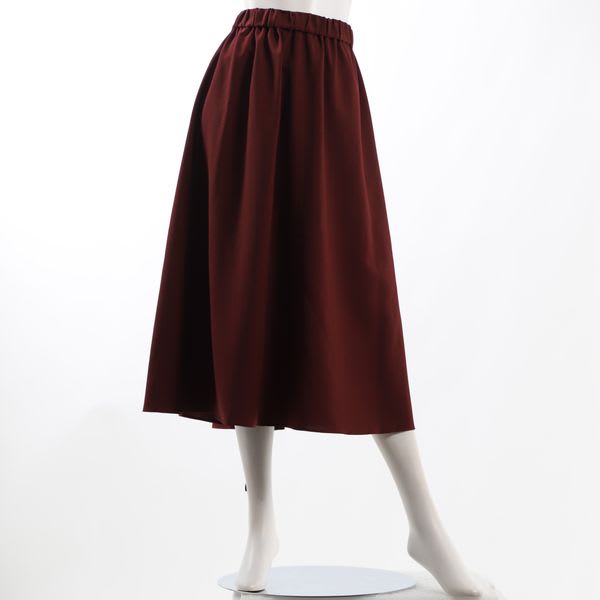 ウエスト総ゴム仕様ギャザースカート