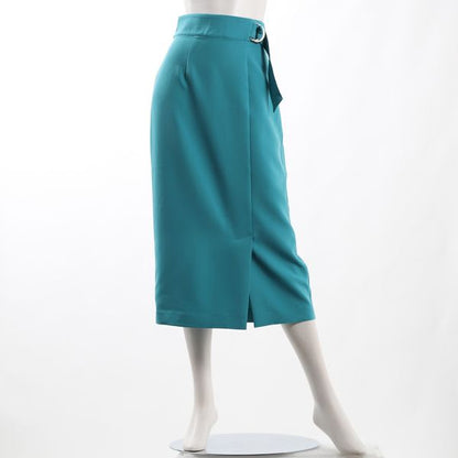 Dカンベルトデザインフロントスリットタイトスカート