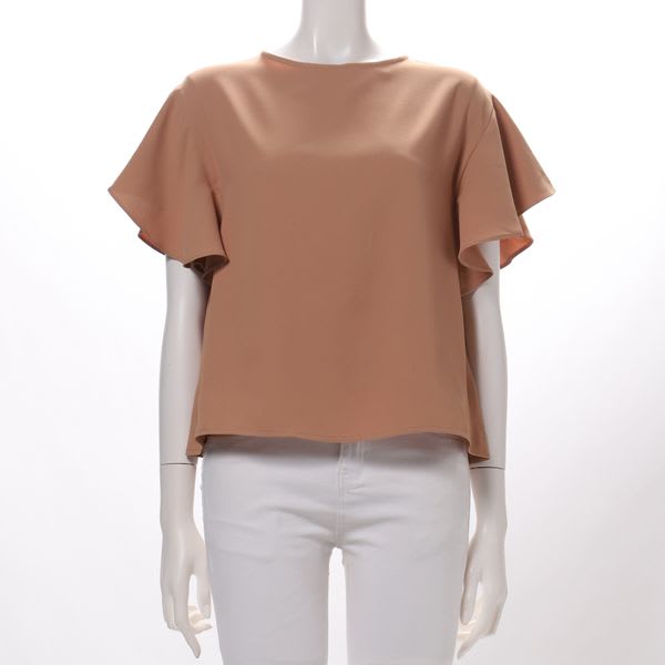 ドロップショルダーフレアスリーブブラウス