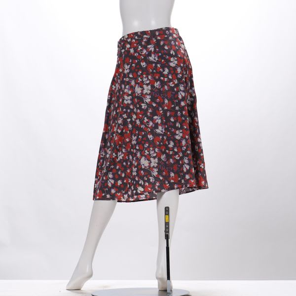 花柄デザインフレアスカート