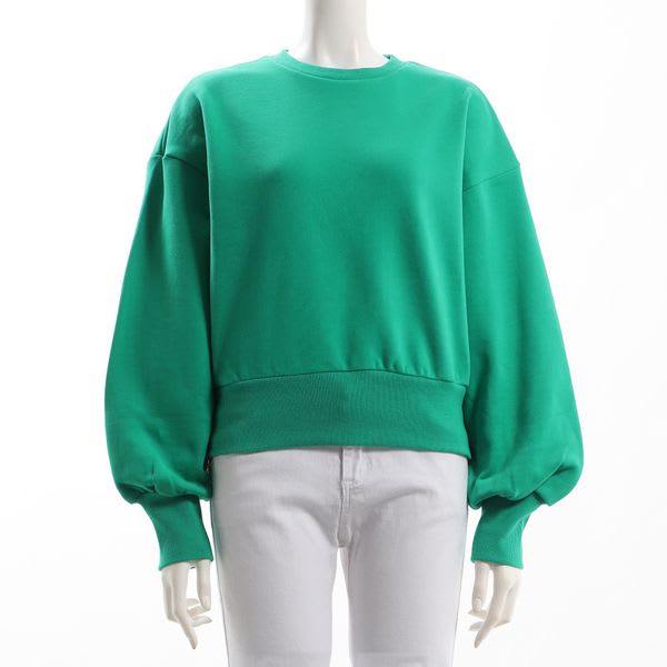 ボリュームスリーブクルーネックプルオーバー