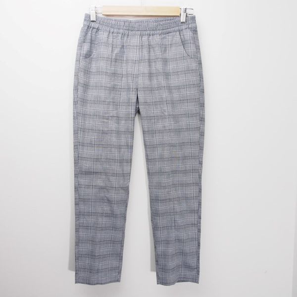 グレンチェックゴムウエストパンツ