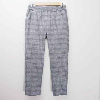 グレンチェックゴムウエストパンツ