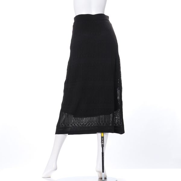 透け感ニットスカート