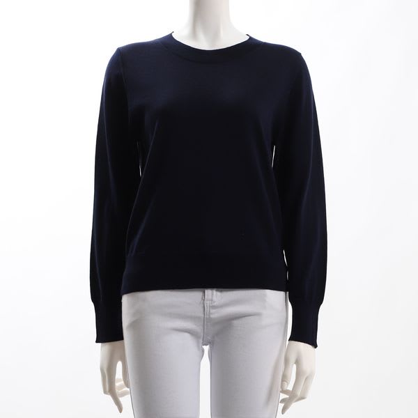 丸首リブニット