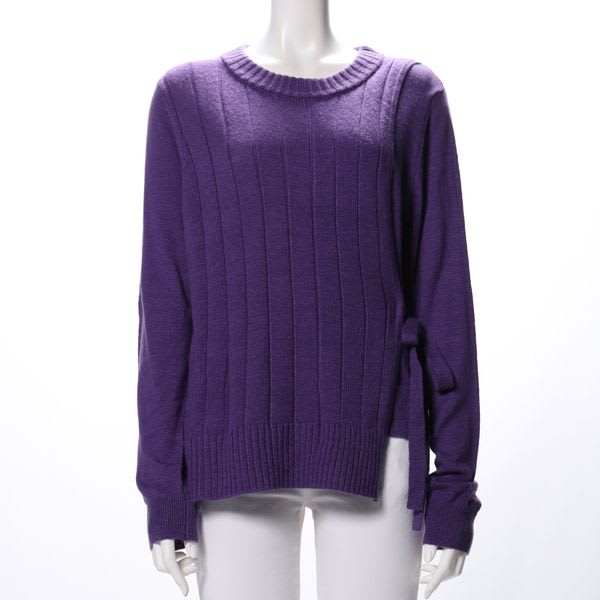 サイドリボンニット