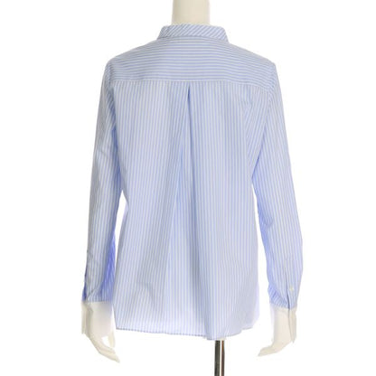 スタンドカラーストライプシャツ