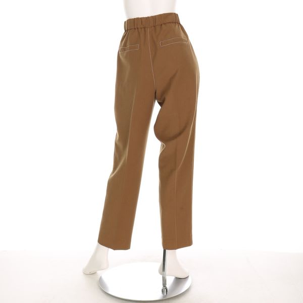 ステッチデザインタックテーパードパンツ