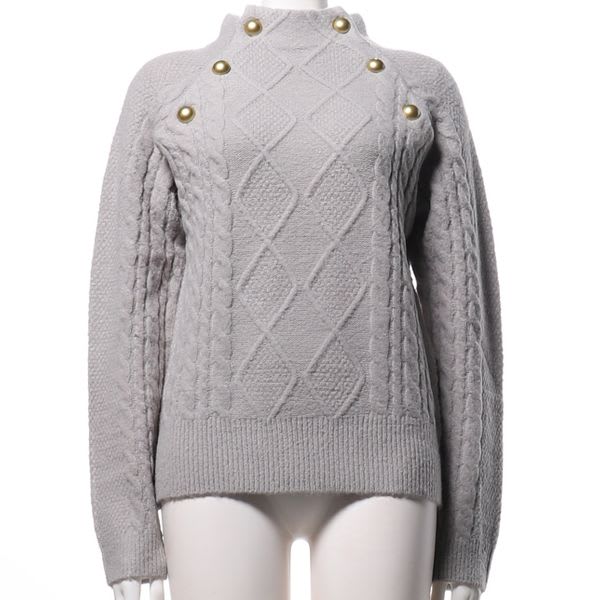 起毛ストレッチボタンニット