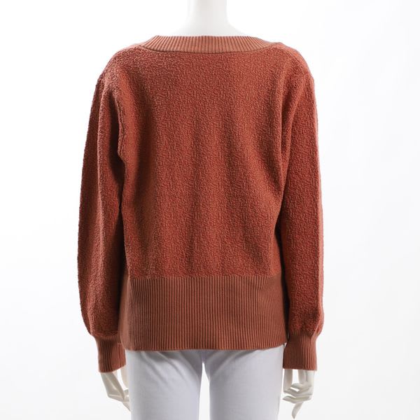 格子MIX柄Vネックカーディガン