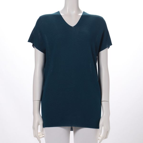 ハイゲージVネックニット