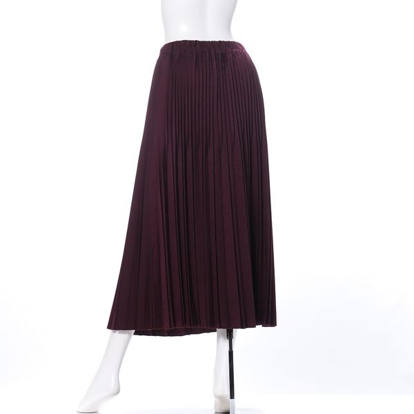 ウエストゴムプリーツスカート