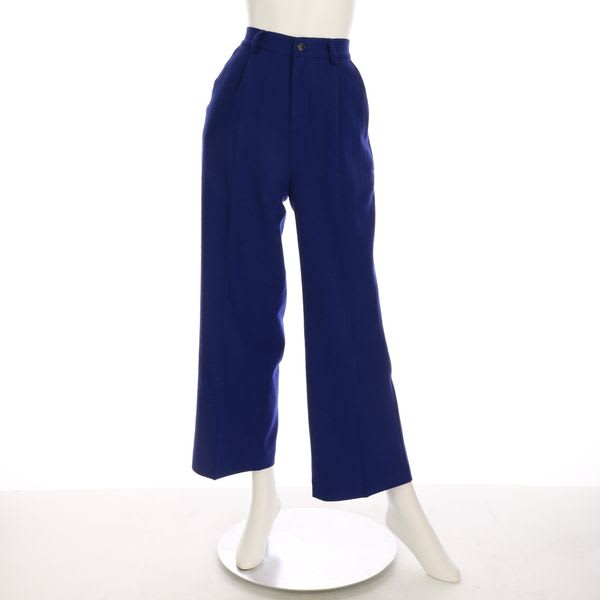 ウール混ストレートパンツ