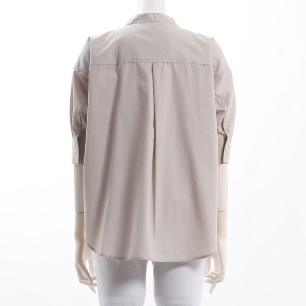 バンドカラーブラウス