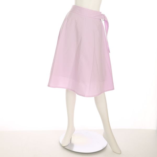 Dカンベルト付きフレアスカート