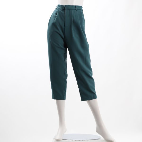 バックゴムタックテーパードパンツ