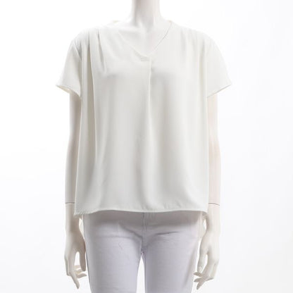 Vネックブラウス