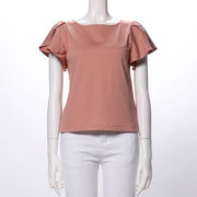 ラッフルスリーブカットソー