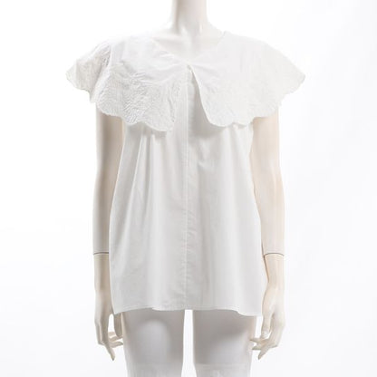 刺繍入りケープブラウス